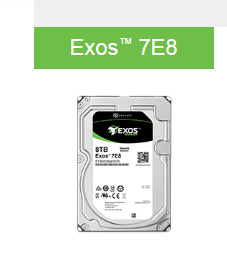 Exos? 7E8 前身為 Enterprise Capacity 3.5 v 5.0

完美適用于
 主流海量數據存儲容量
8TB、6TB、4TB、TB、2TB、1TB
接口
SAS、SATA
最高持續數據傳輸率
高達 249MB/秒