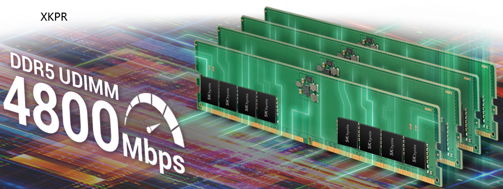 SK hynix DDR5 8G 4800 UDIMM HMCG66MEBUA081N 現代海力士臺式機內存條 容量8GB 頻率4800Mbps